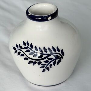Vintage Greek Pottery Mini Vase Handmade Paros Greece Signed Ceramic Collectible